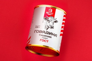 Говядина тушеная 338 гр. 1 СОРТ ГОСТ 1/45